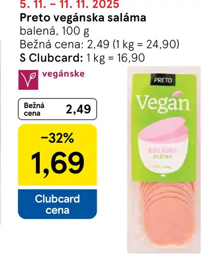 Preto vegánska saláma