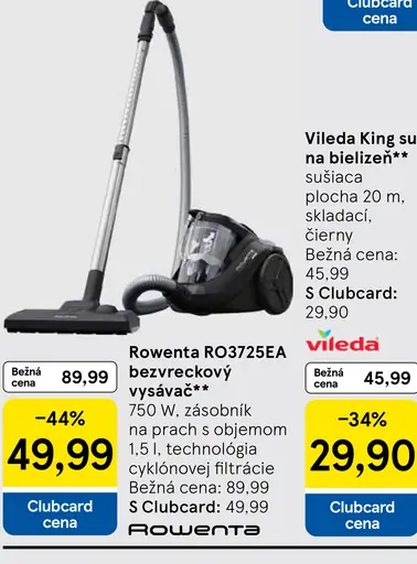 Rowenta bezvreckový vysávač