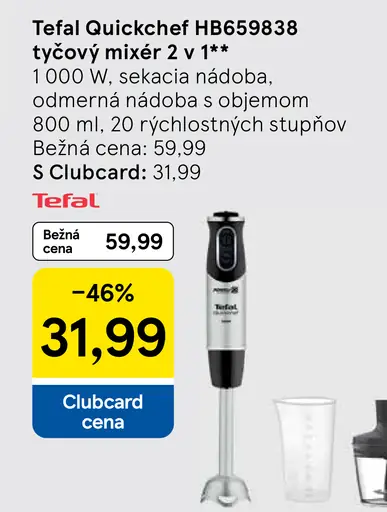 Tefal tyčový mixér 2 v 1