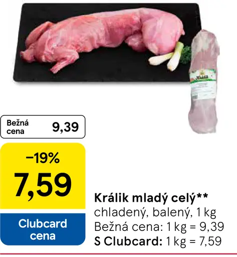 Králik mladý celý