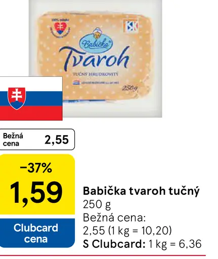 Babička tvaroh tučný