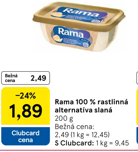 Rama 100 % rastlinná alternatíva slaná