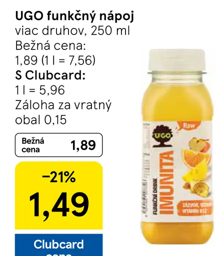 UGO funkčný nápoj