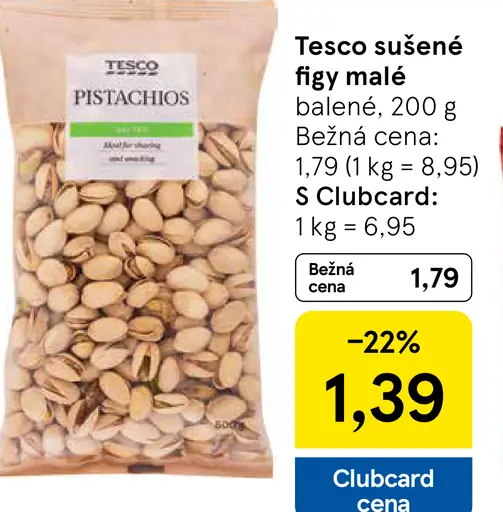 Tesco pistácie