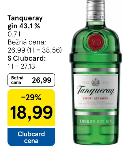 Tanqueray gin 43,1 %