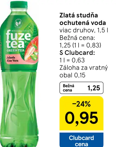 Zlatá studňa ochutená voda