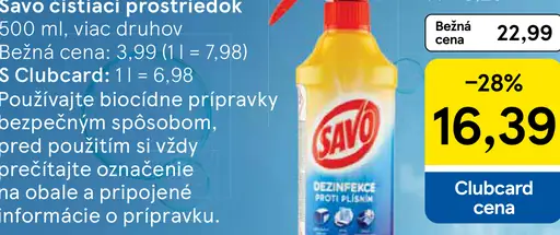 Savo čistiaci prostriedok