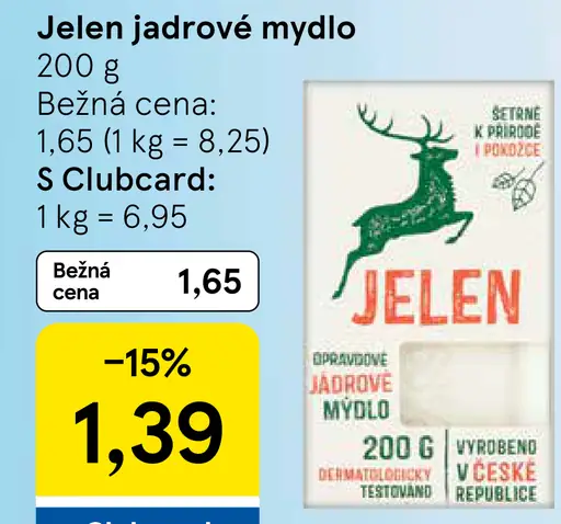Jelen jadrové mydlo