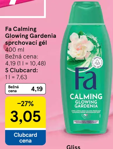 Fa Calming Glowing Gardenia sprchový krém