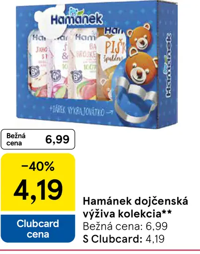 Hamánek dojčenská výživa kolekcia