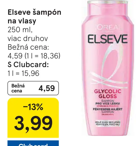 Elseve šampón na vlasy
