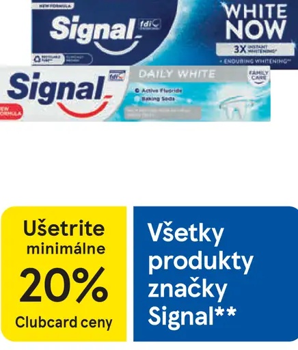 Signal zubné pasty