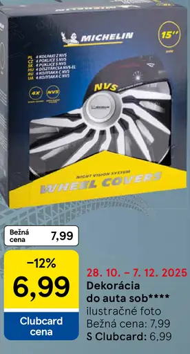 Michelin kryty na kolesá 15"