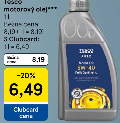 Tesco motorový olej