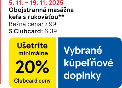 Obojstranná masážna kefa s rukoväťou