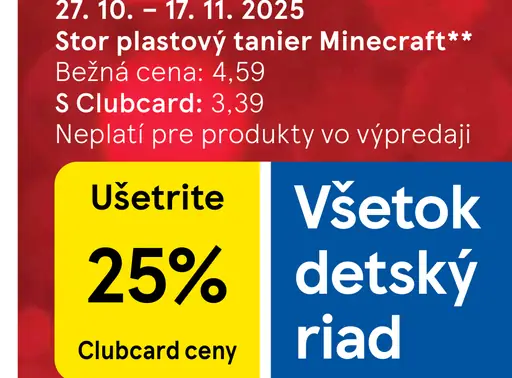Minecraft Stor plastový tanier