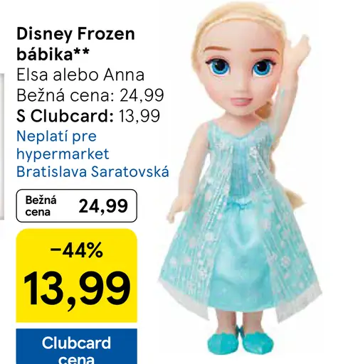 Disney Frozen bábika Elsa alebo Anna