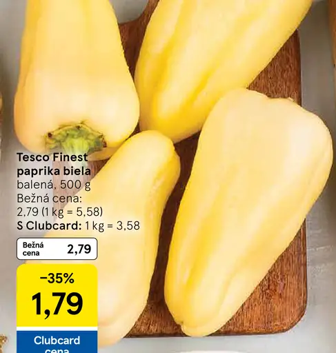 Tesco Finest paprika biela