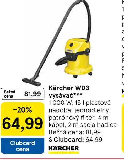 Kärcher WD3 vysávač