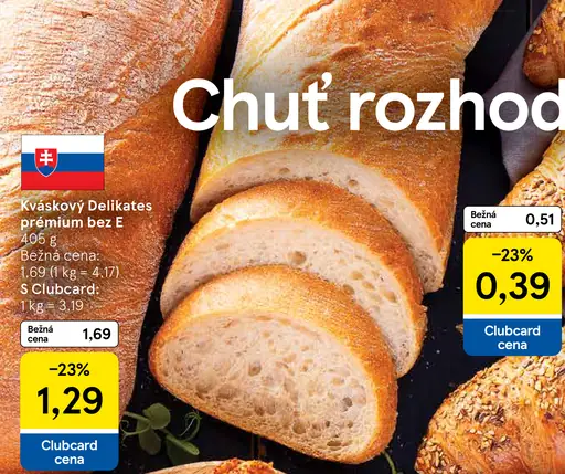 Kváskový Delikates prémiun bez E