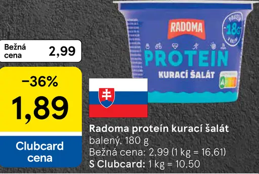 Radoma proteinový kurací šalát