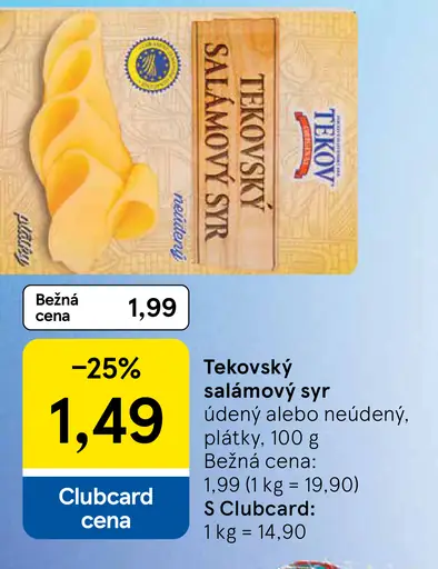 Tekovský salámový syr