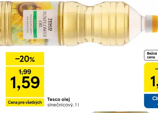 Tesco olej slnečnicový