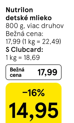 Nutrilon detské mlieko