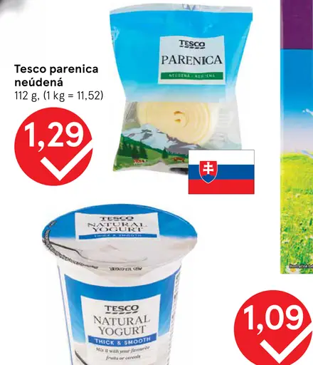 Tesco parenica neúdená