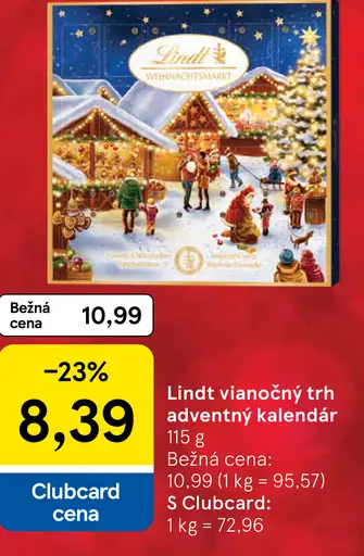 Lindt Adventný kalendár