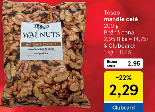 Tesco mandle celé
