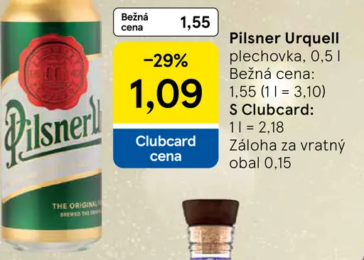 Pilsner Urquell plechovka