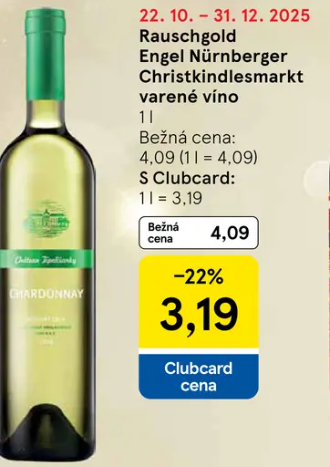 Rauschgold Engel Nürnberger Christkindlesmarkt varené víno