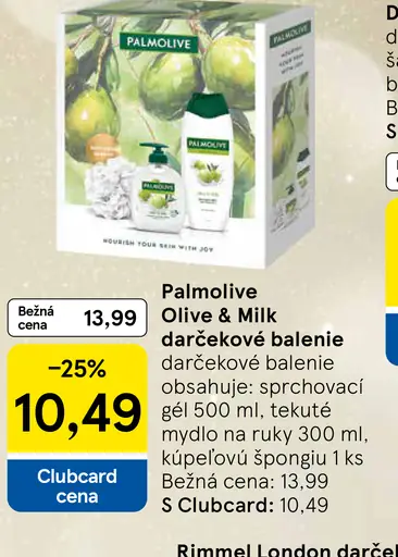 Palmolive Naturals Olive & Milk darčeková sada