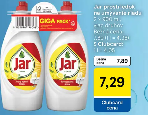 Jar prostriedok na umývanie riadu