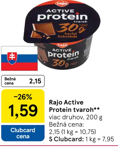 Rajo Active Protein tvaroh viac druhov