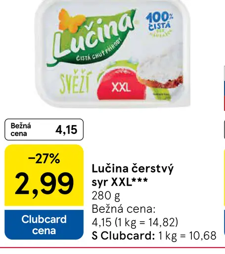 Lučina čerstvý syr XXL