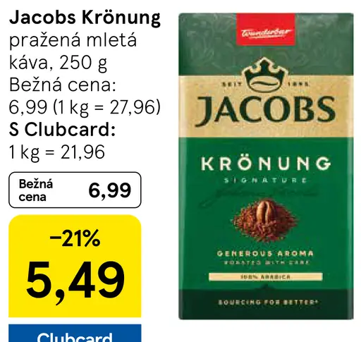 Jacobs Krönung Káva pražená mletá