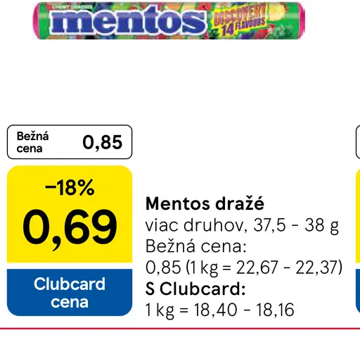 Mentos dražé