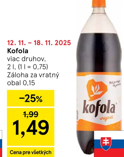Kofola plechovka