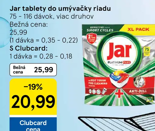 Jar Tablety do umývačky