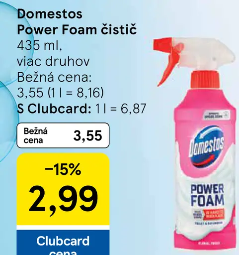 Domestos Power Foam čistič