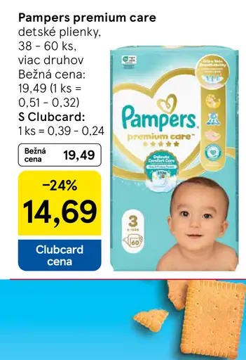 Pampers premium care detské plienky