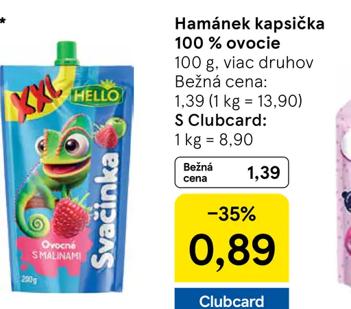 Hamánek kapsička 100 % ovocie