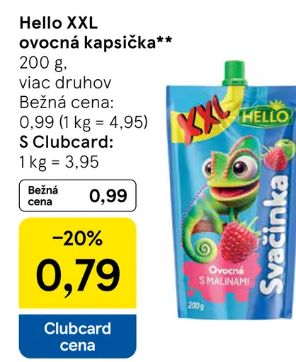 Hello ovocná kapsička