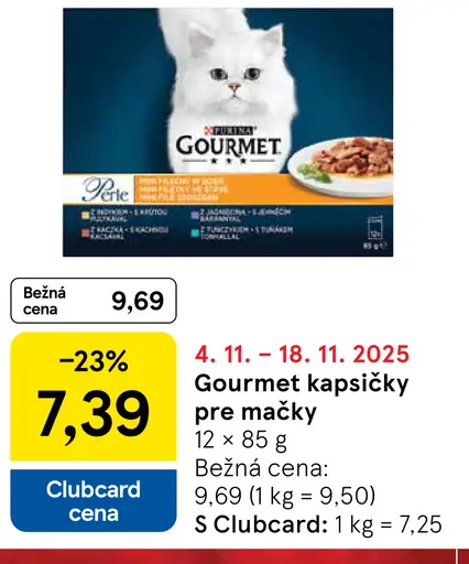 Gourmet kapsičky pre mačky