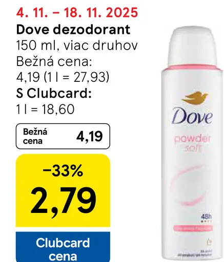 Dove dezodorant