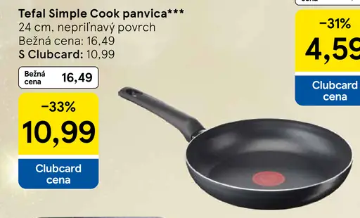 Tefal Simple Cook panvica nepriľnavý povrch