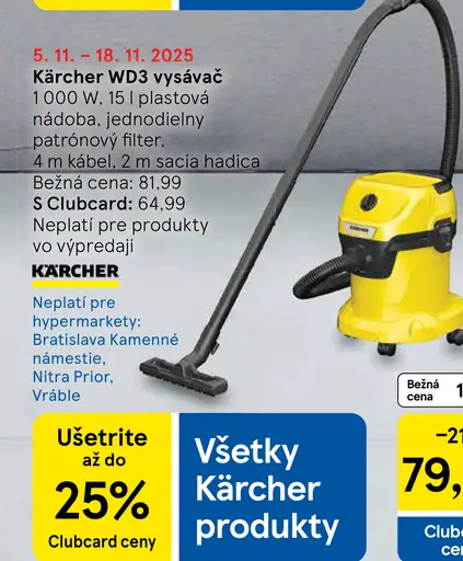 Kärcher WD3 vysávač