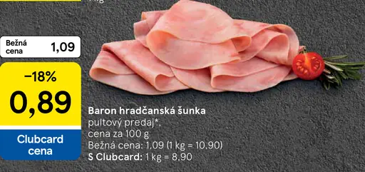 Baron hradčanská šunka